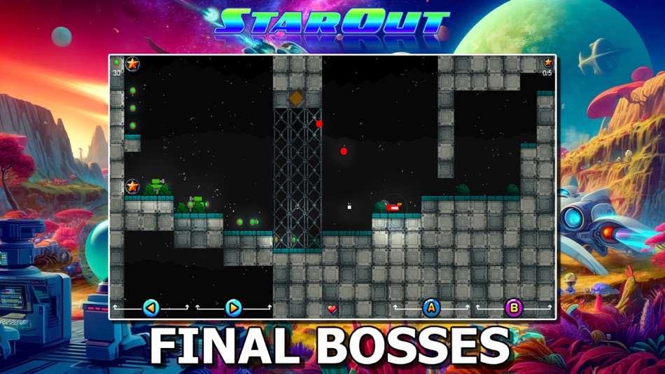#2. StarOut | Space Adventure Game (iOS) 由: HECTOR GAUCHIA SAFONT