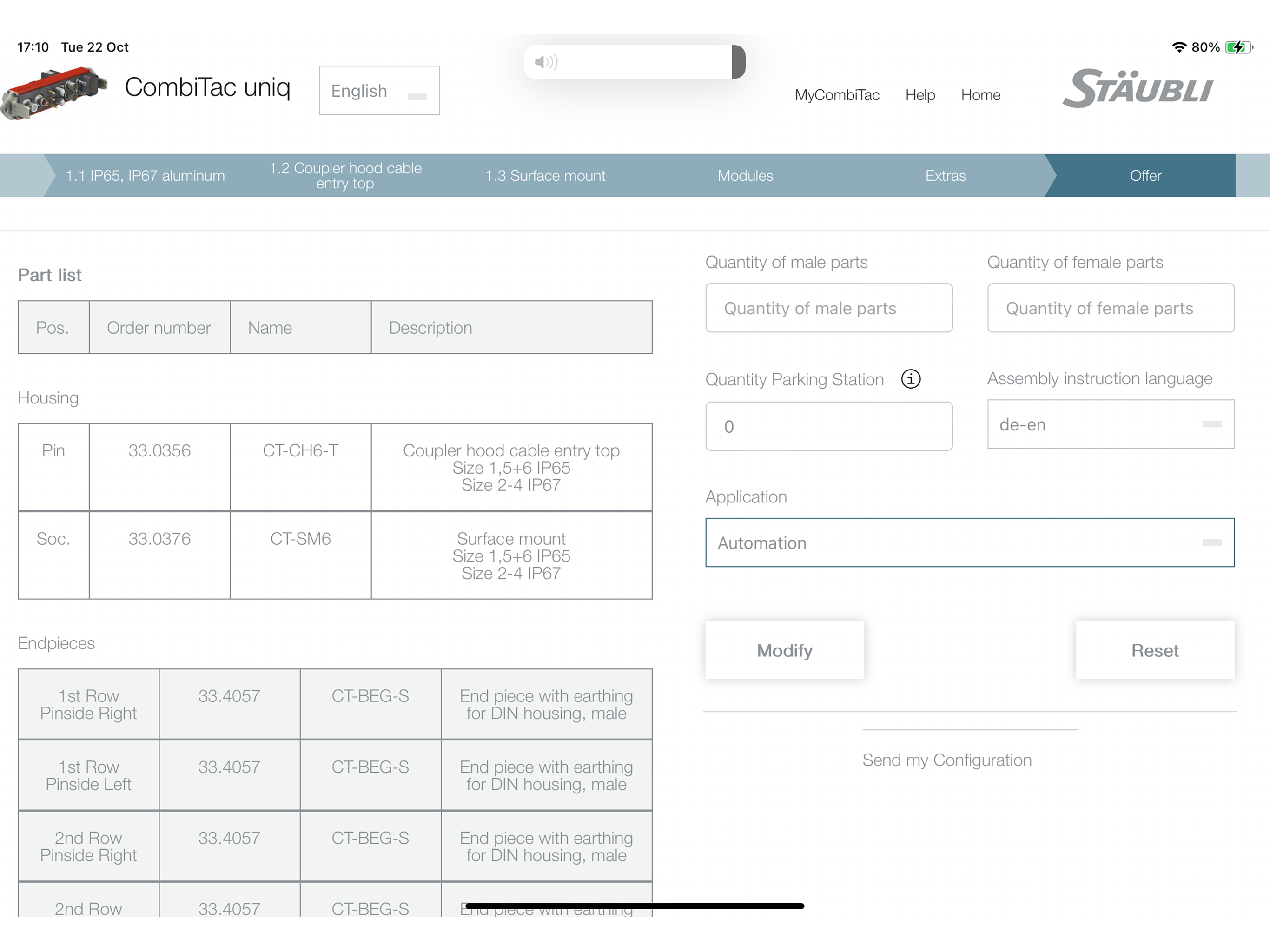 CombiTac Configurator screenshot 8