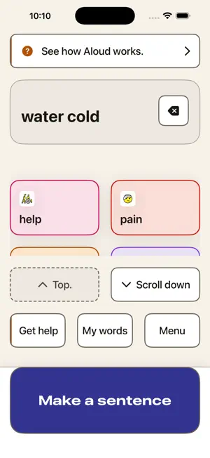 Aloud AAC screenshot 2