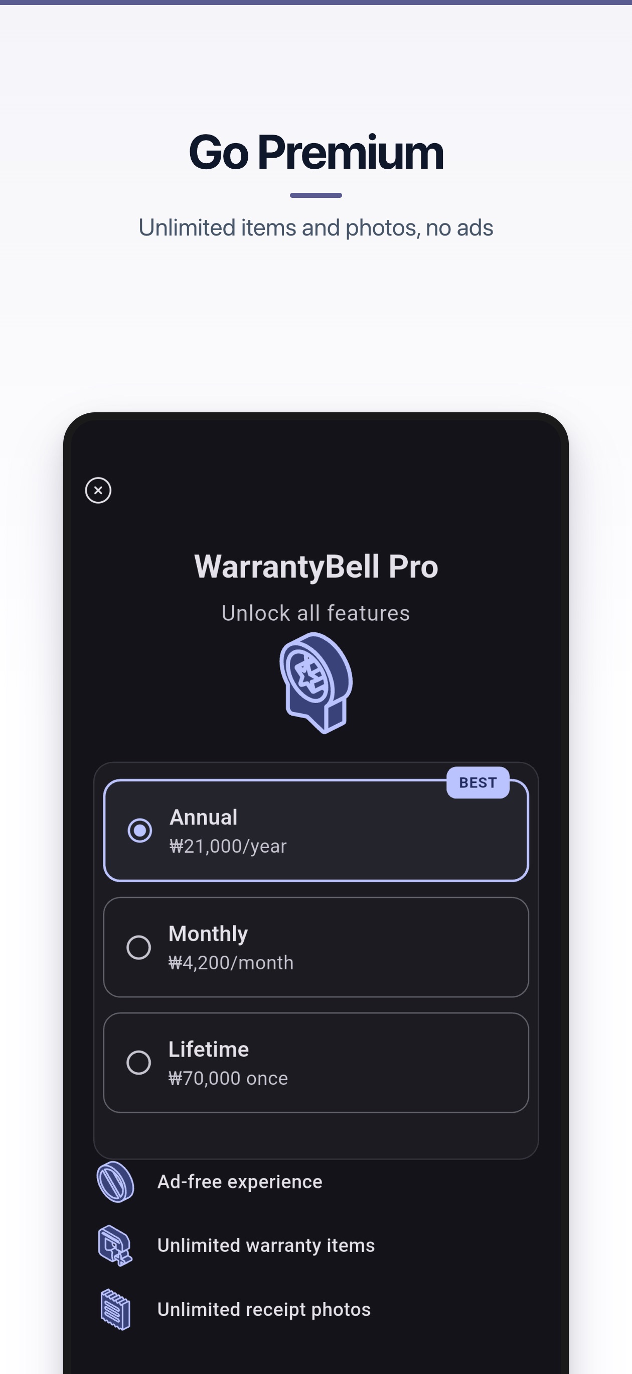 Screenshot 8 of WarrantyBell
