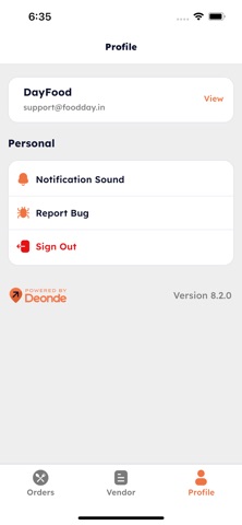 Deonde: Online Ordering System Screenshot 4 of 4