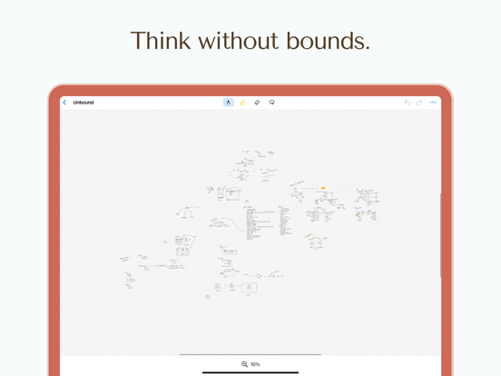 Unbound: Link Infinite Canvas iPad screenshot 2 - Productivity app