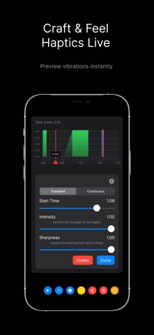 HapticSync - Vibration Studio iPhone screenshot