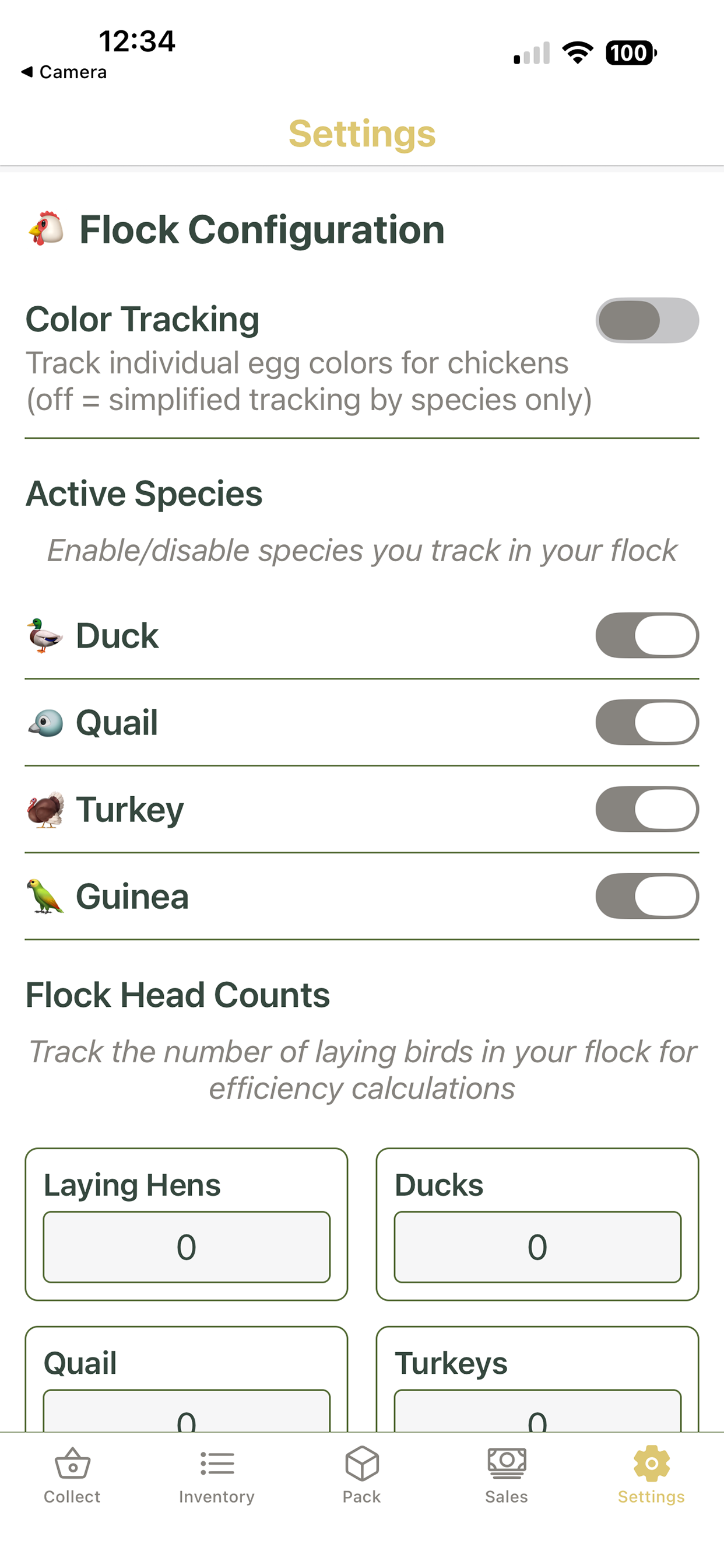 Egg Inventory