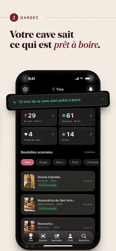 Viny : Scan, Cave et Quiz Vin screenshot 2 of 8
