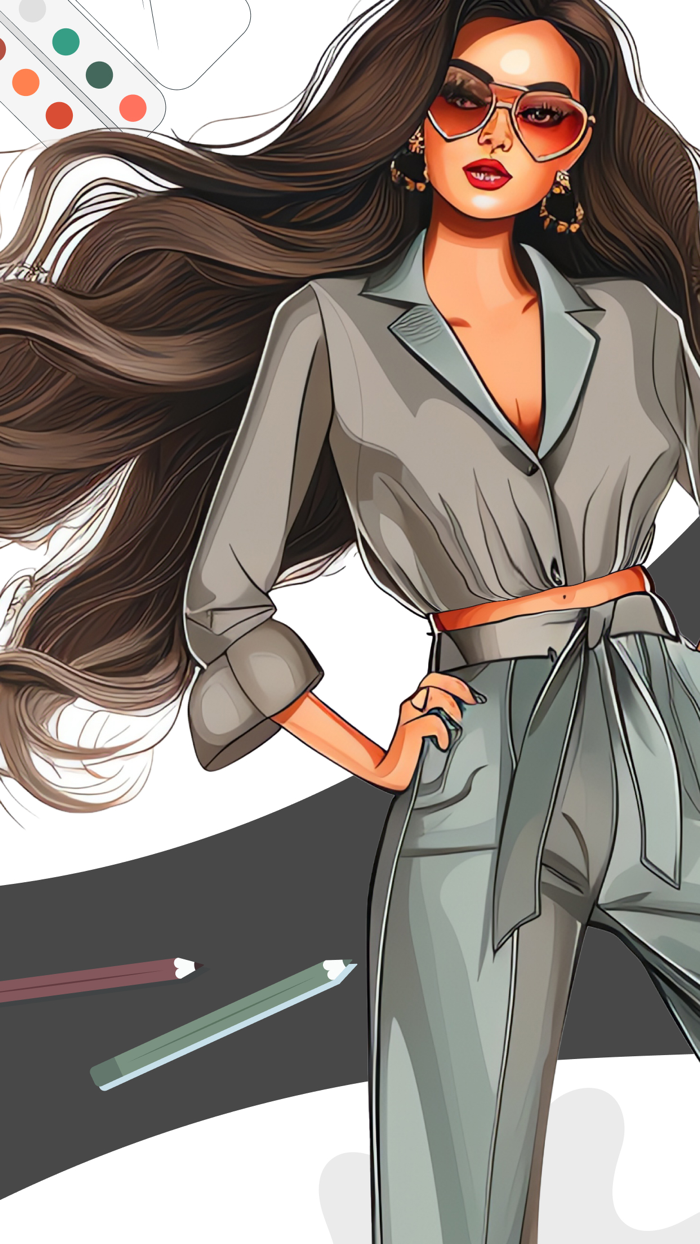 时尚设计服装草图