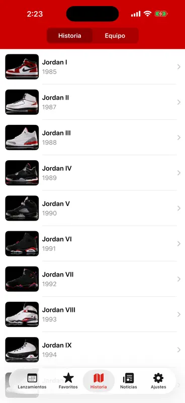 J23 - Fechas de Lanzamiento screenshot 5 of 5