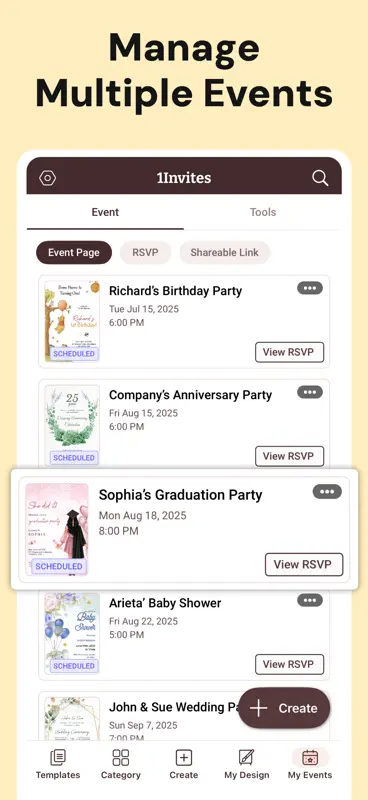 Invitation Card Maker, RSVP screenshot 9 of 10