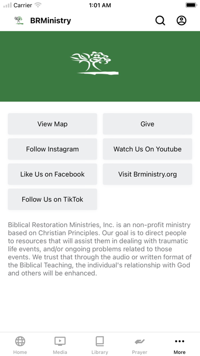 Biblical Restoration Ministry Screenshot