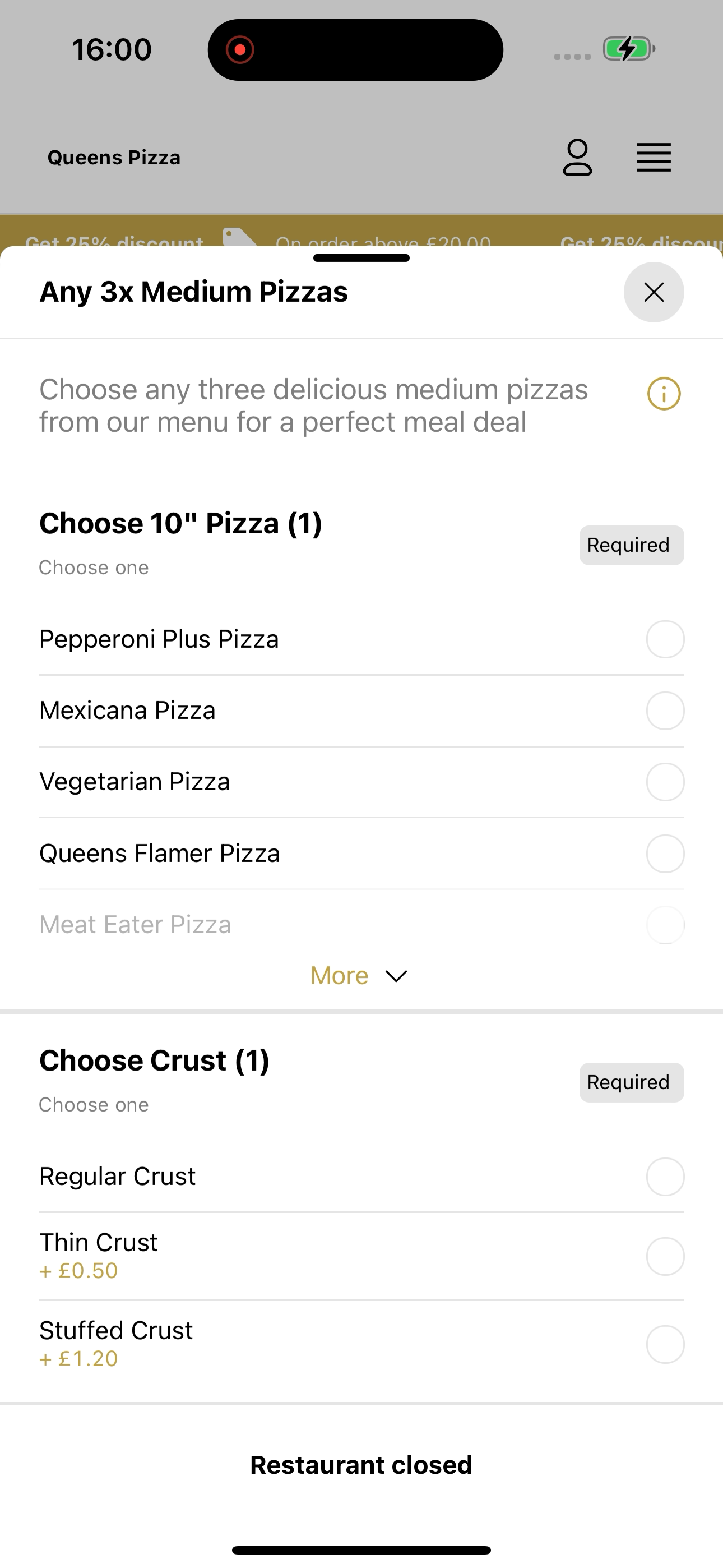 Queens Pizza UK screenshot 5