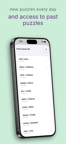 Wordfluence - Daily Puzzles Screenshot 6 of 8
