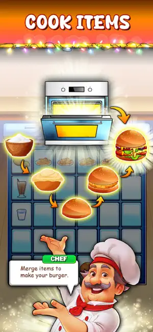 Sizzle Merge: Food Truck Story screenshot 2