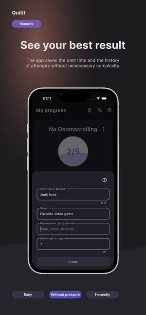 QuitIt: Habit Tracker & Goal screenshot 3