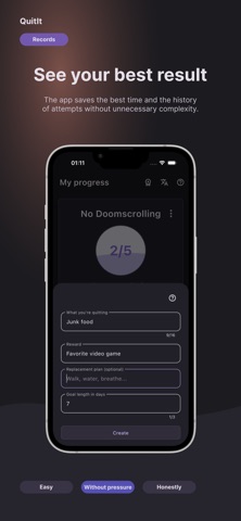 QuitIt: Habit Tracker & Goal Screenshot 3 of 6