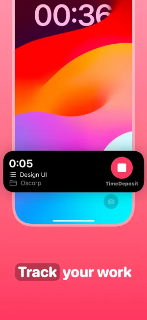 Timesheet tasks: Time Deposit screenshot 1