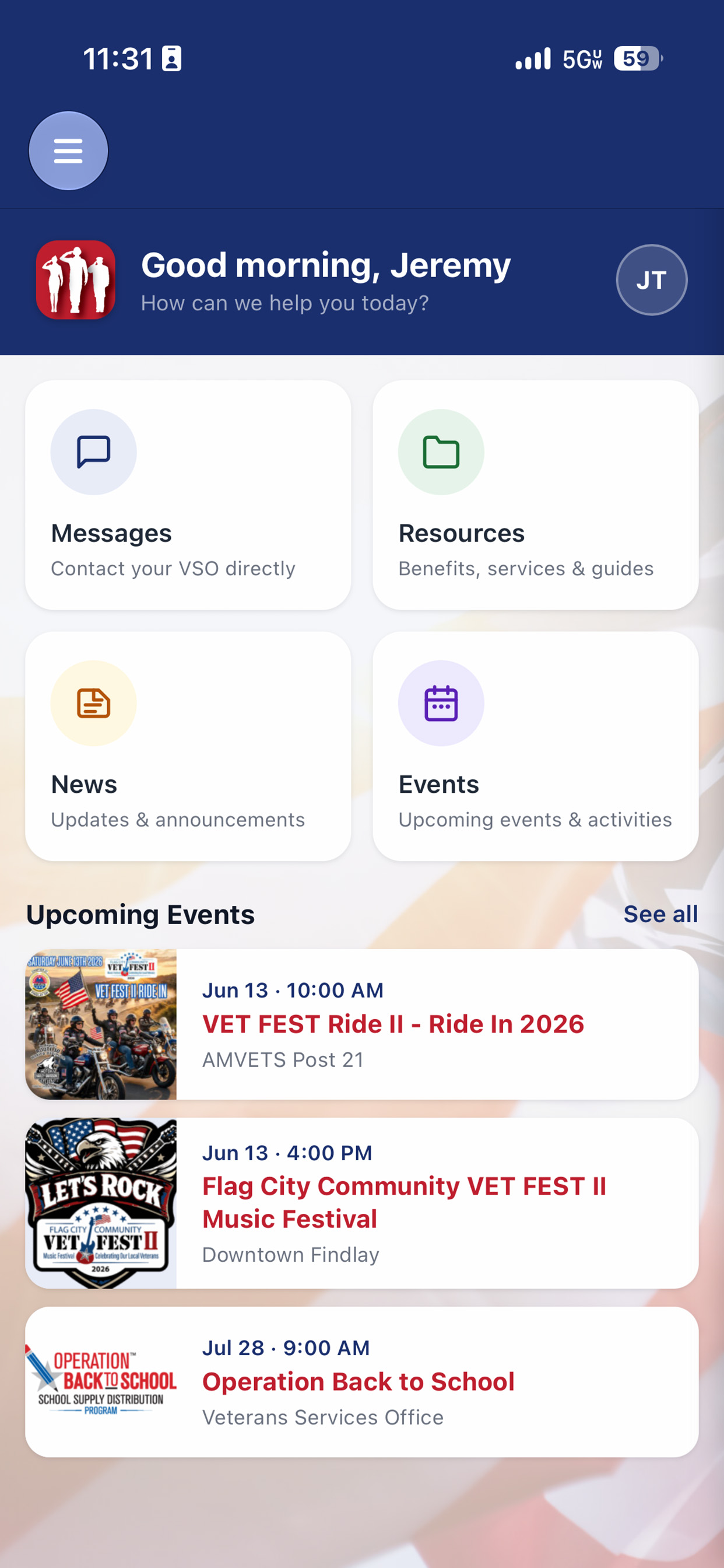 Hancock County Veterans App screenshot 3