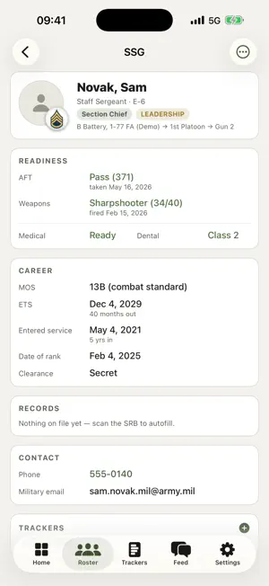 Leaders Book: Army PERSTAT screenshot 3