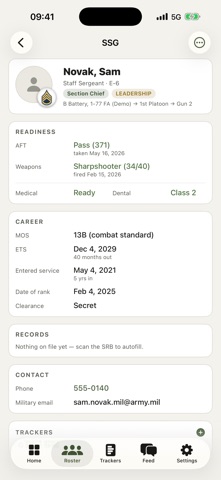 Leaders Book: Army PERSTAT Screenshot 3 of 5