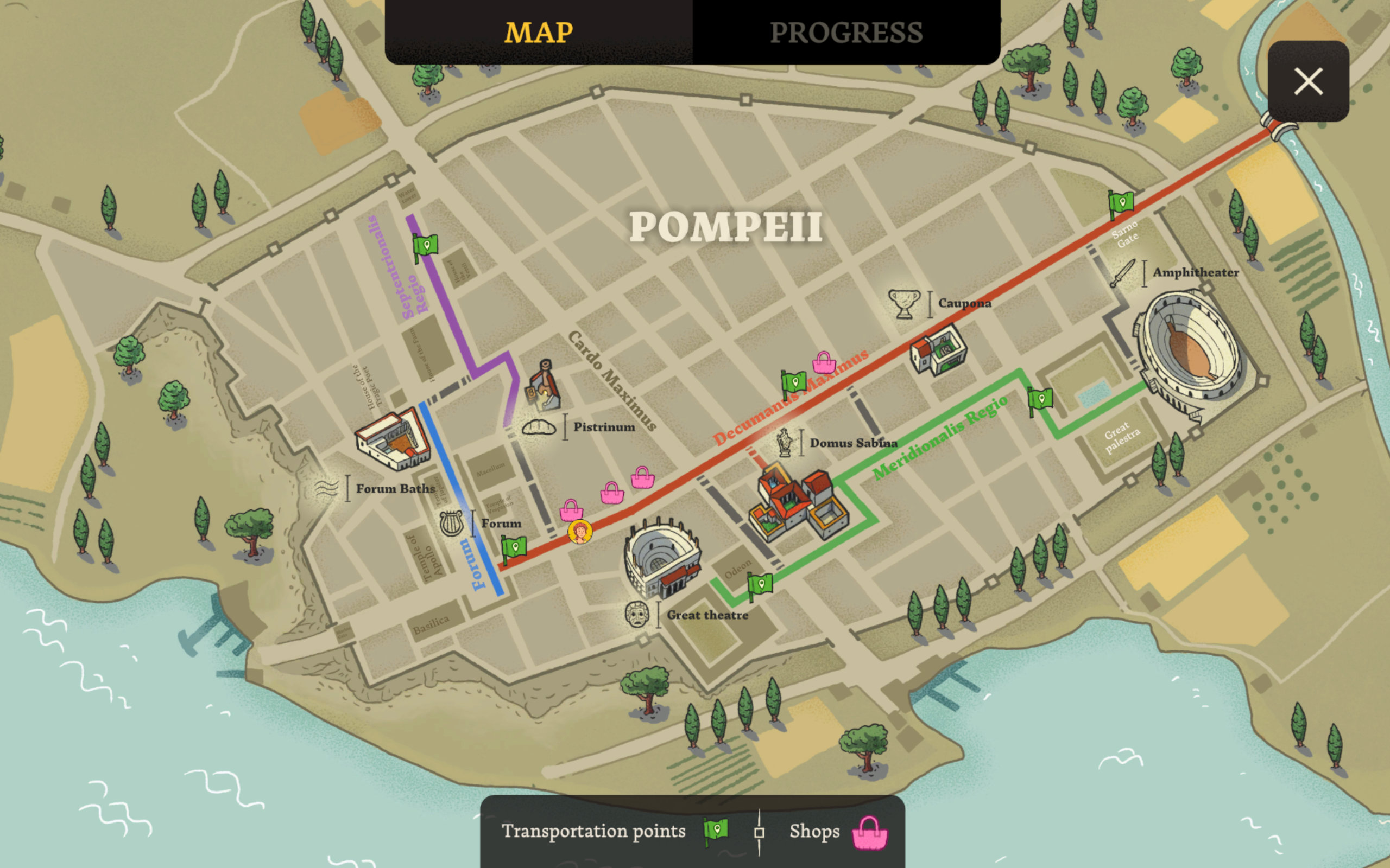 Danger in Pompeii