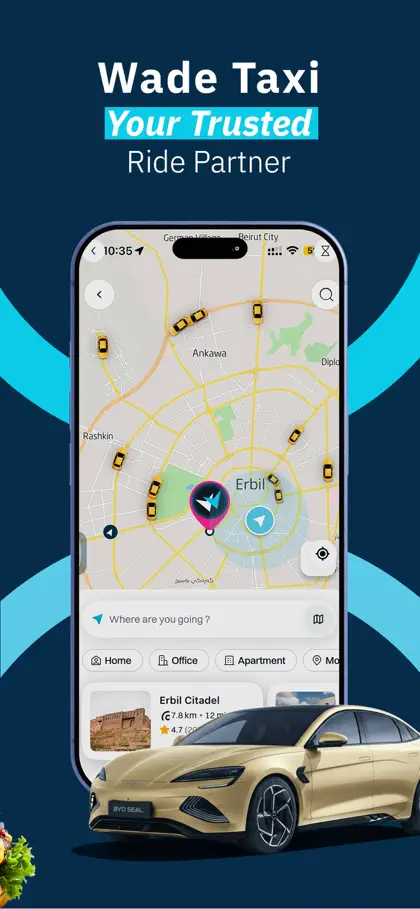 Screenshot 3 di 6 di Wade: Delivery & Taxi