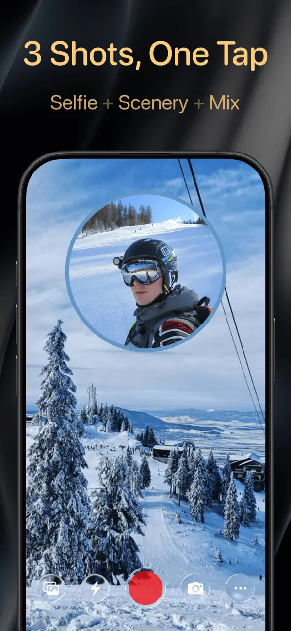 #6. 2Camera Dual Camera Front Back (iOS) By: 自力 黄