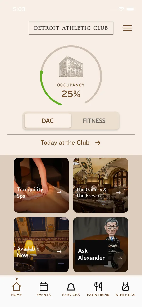 Screenshot #1 pour Detroit Athletic Club