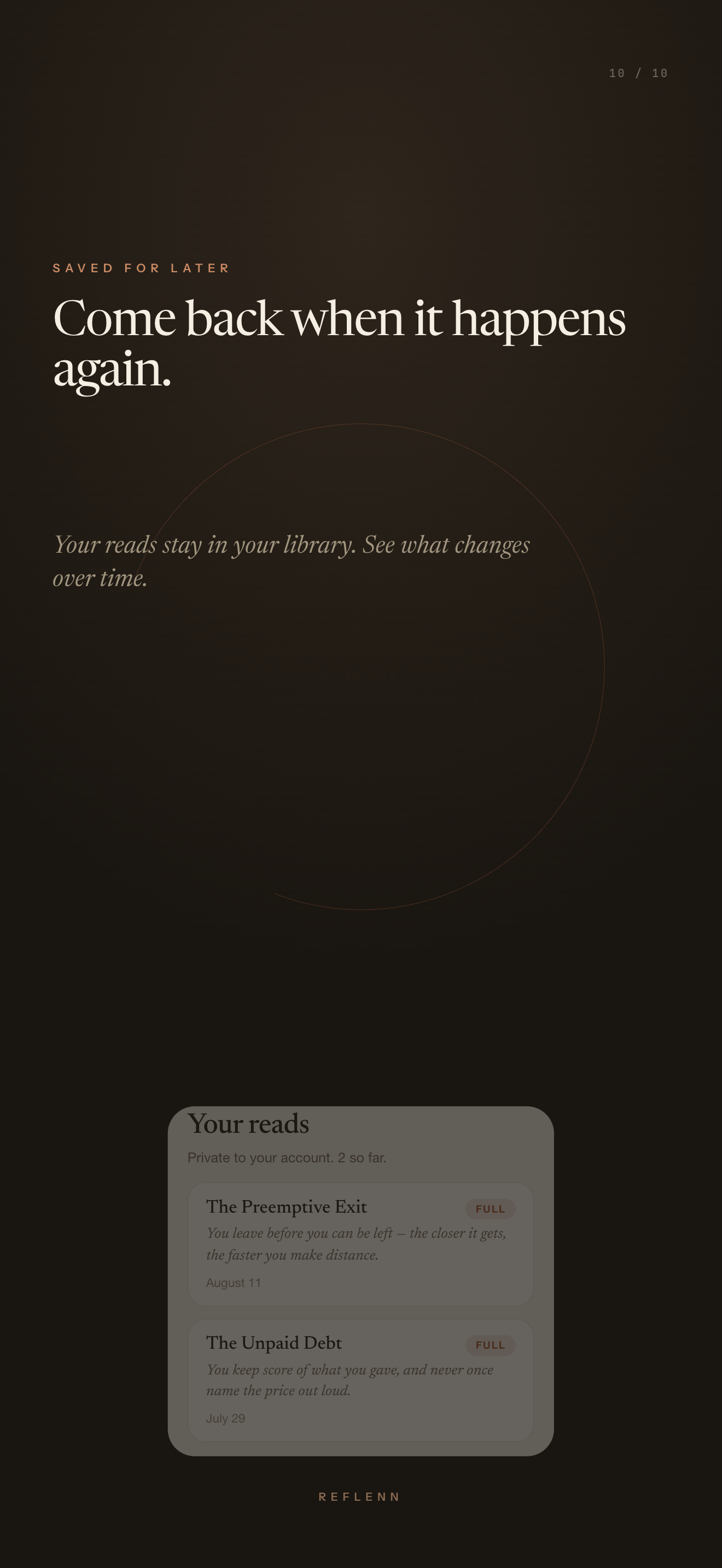 Reflenn: Shadow Work Patterns screenshot 11
