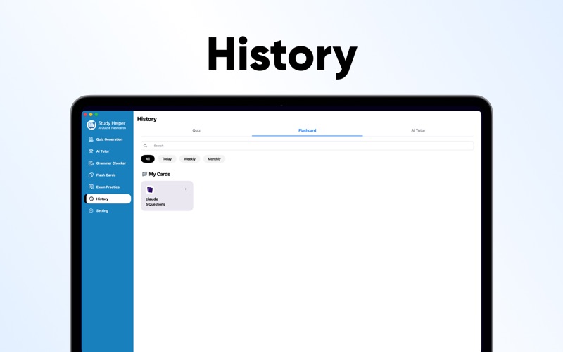 Ai Flash Cards: Quizlet,Maker iPhone screenshot