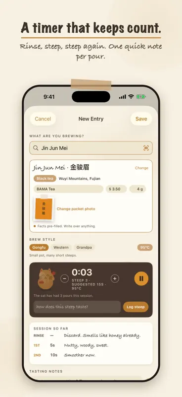 TeaBuddy: Gongfu Tea Journal screenshot 3 of 7