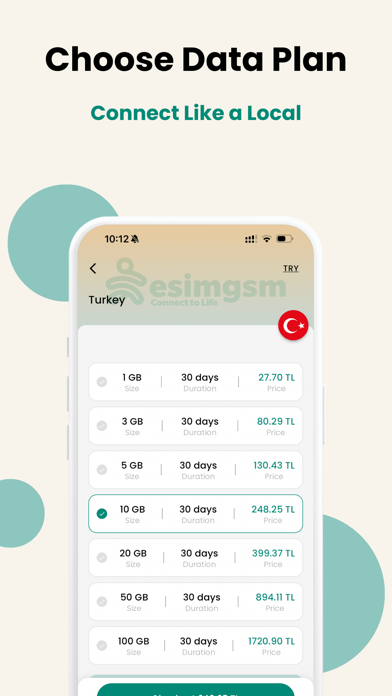 eSIMGSM Screenshot