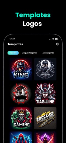 Gaming Logo Maker Esports Logo iPhone screenshot