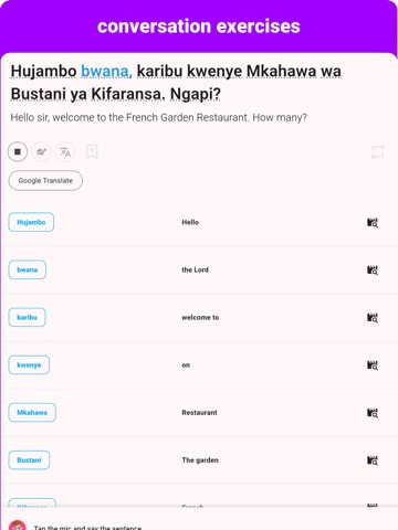 Swahili - Listening Speaking iPad screenshot