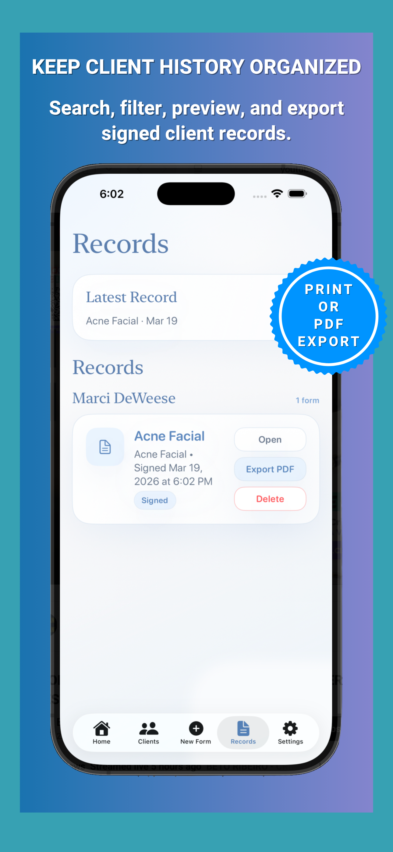 Facial Forms - Estheticians screenshot 5
