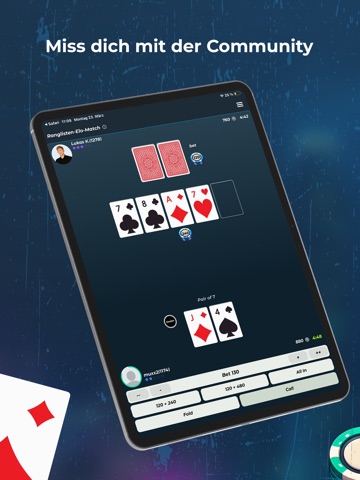 Pokerheads - Heads-up Poker iPad screenshot