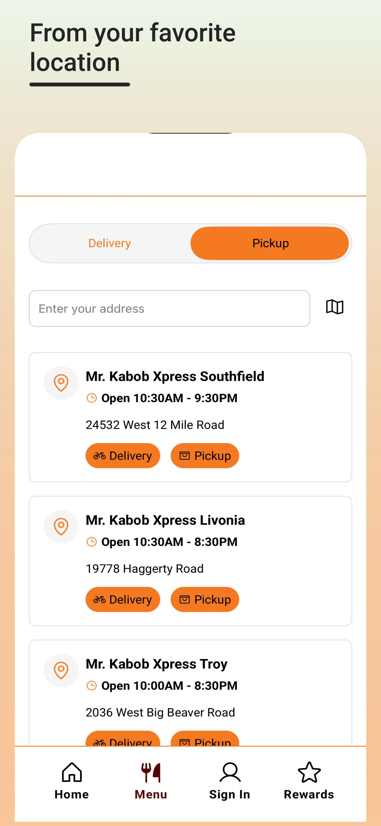 Mr Kabob Xpress screenshot 4