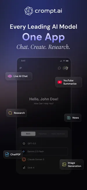Crompt AI - Multimodel Chatbot screenshot 1