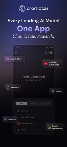 Crompt AI - Multimodel Chatbot Screenshot 1 of 10