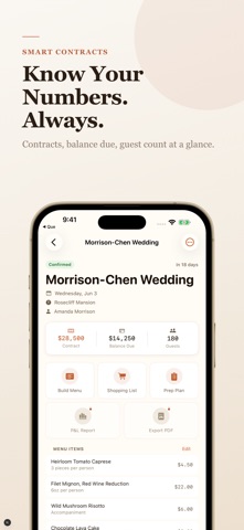 Catering & Food Cost - Galley iPhone screenshot