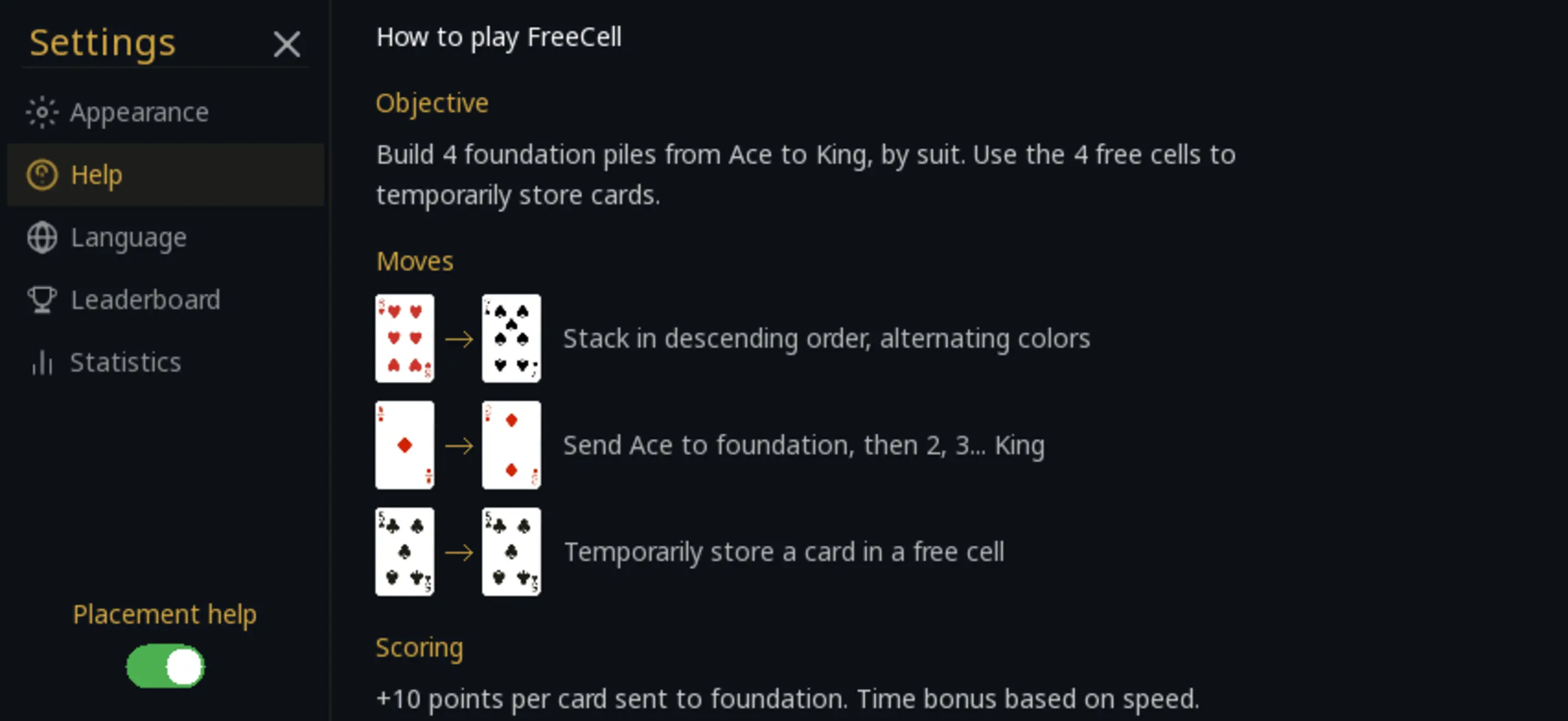 FreeCell Solitaire - Cards