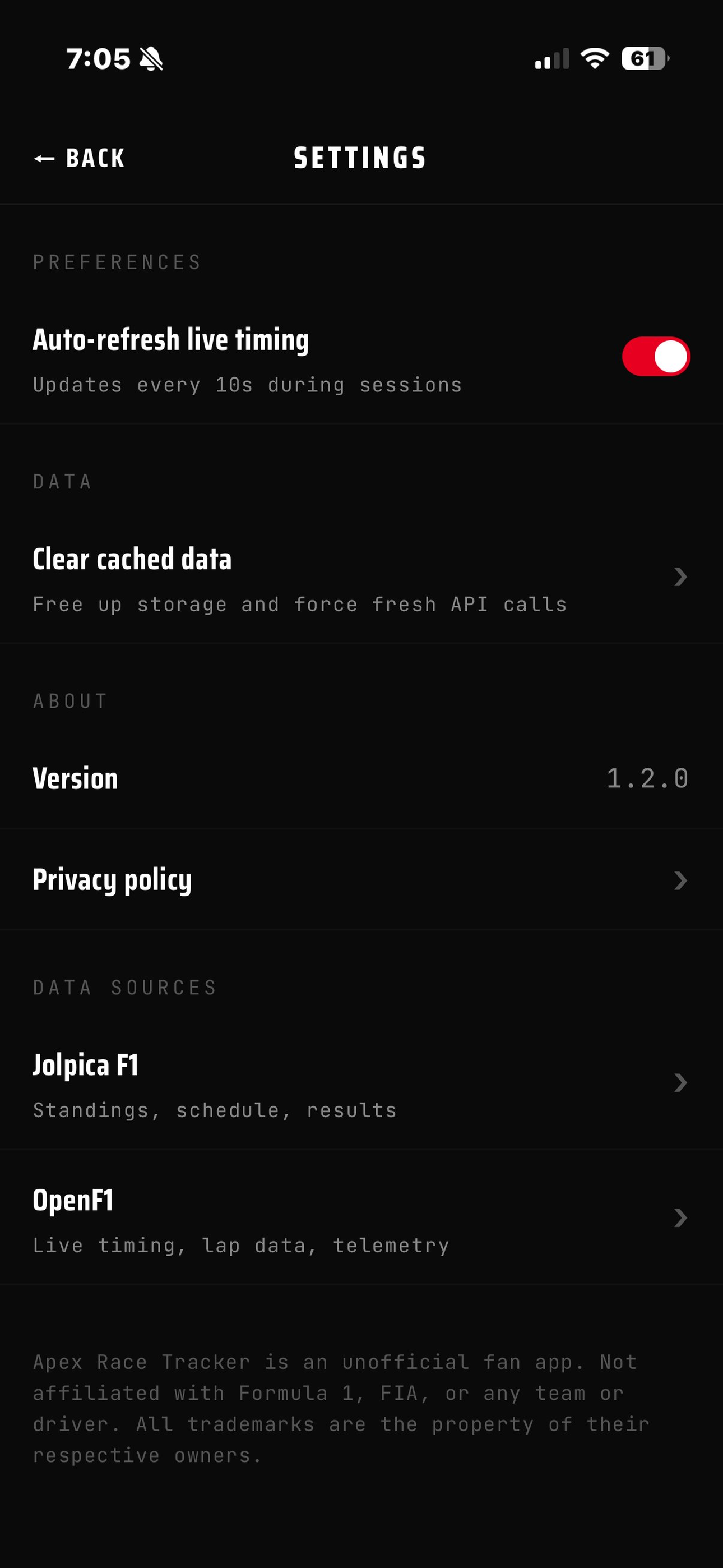 Apex Race Tracker screenshot 4