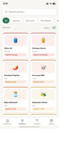 MyPantryLog screenshot