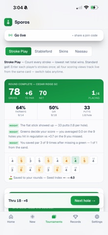 Sporos: Tournament Builder Screenshot 5 of 6