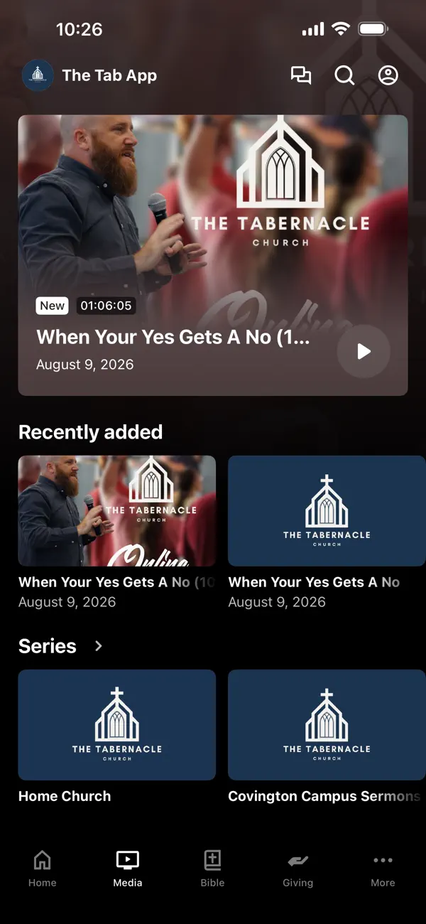 Screenshot #2 pour The Tabernacle Church App