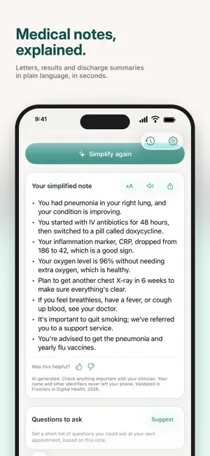 Patiently AI: Simplify Notes screenshot 1