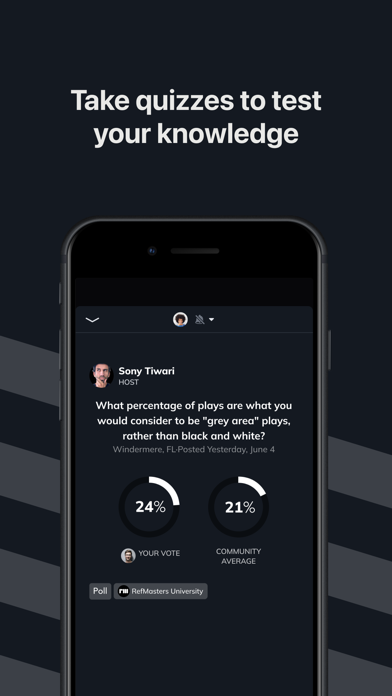 RefMasters Community iPhone screenshot 5 - Sports app