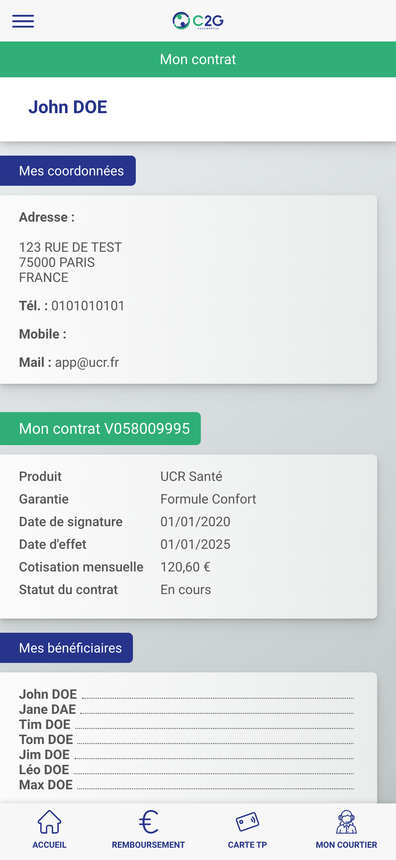 C2G Assurances screenshot 4
