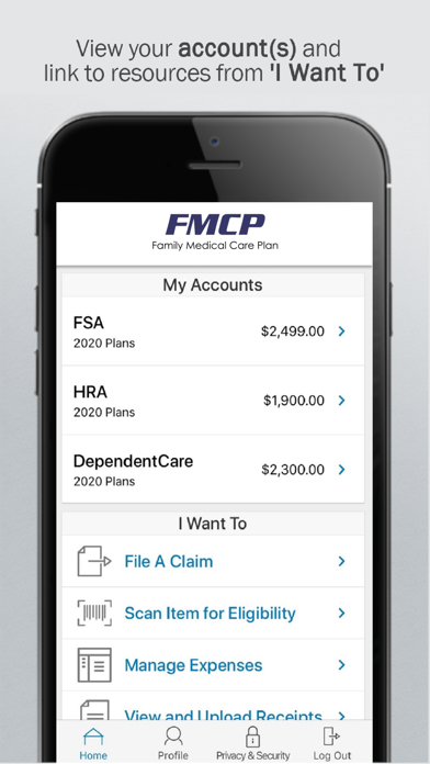 Family Medical Care Plan-SFA Screenshot