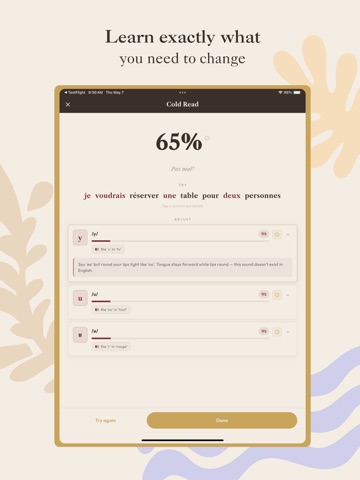 Parlez: French Accent Coach iPad screenshot