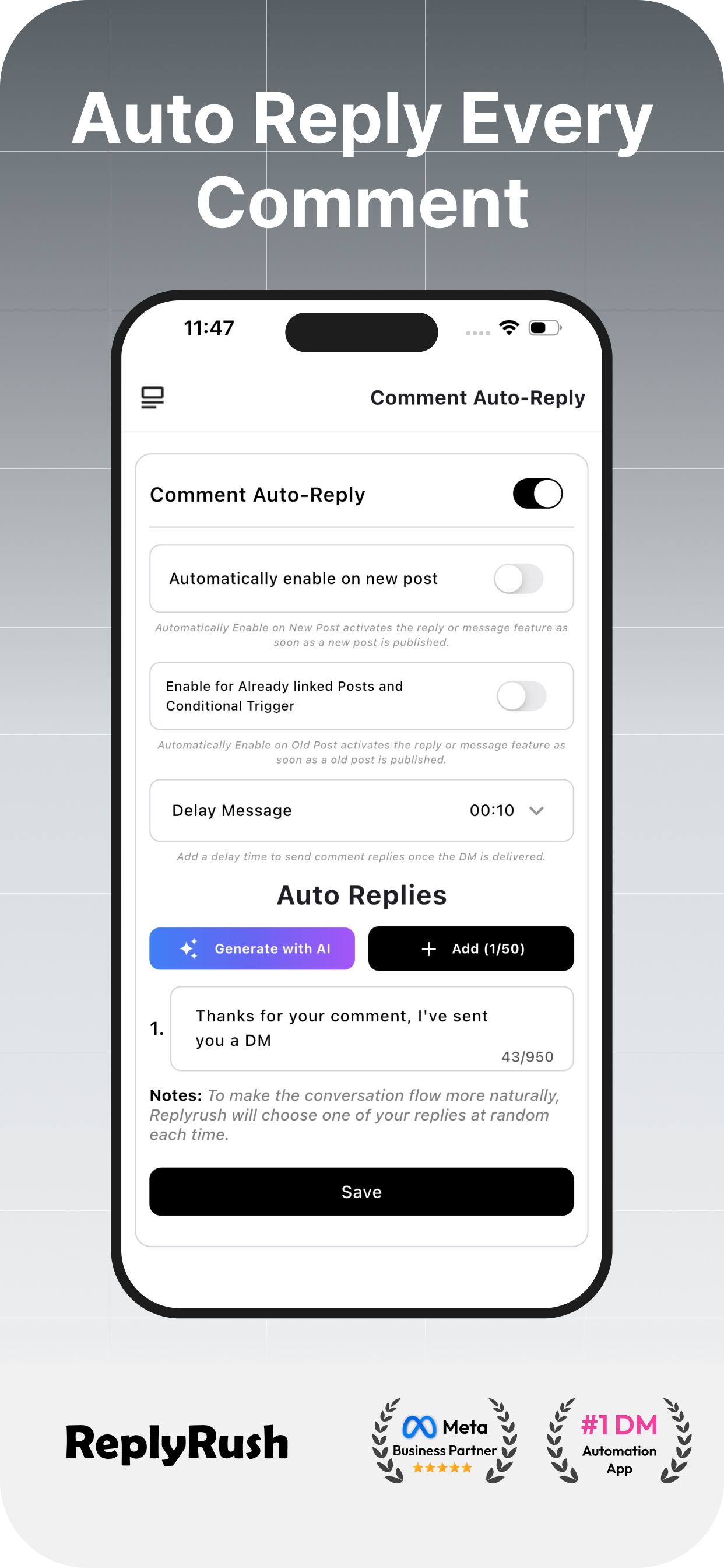 ReplyRush – DM Automation screenshot 3