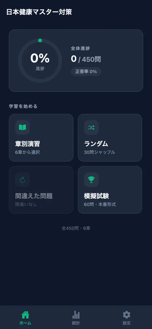 Screenshot #1 pour 日本健康マスター対策
